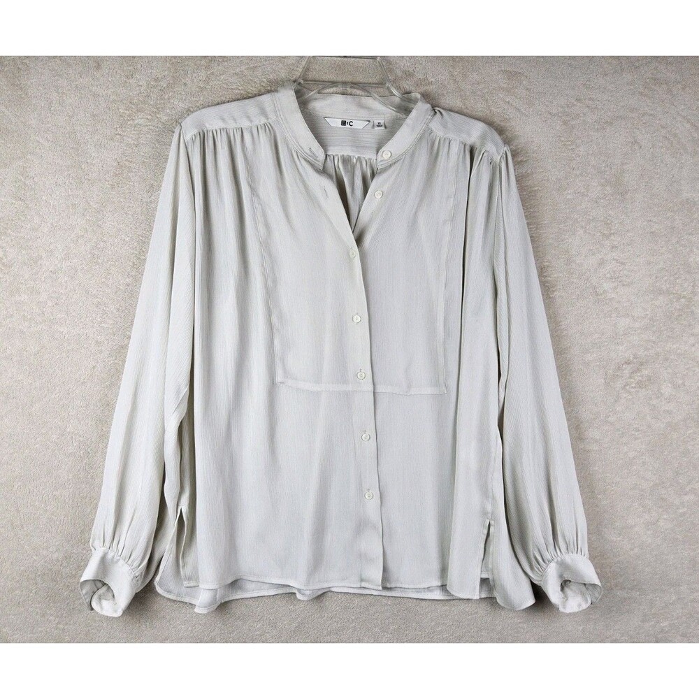 Uniqlo:C Clara Waight Keller Women's Long Sleeve Button Front Blouse Top Size XS